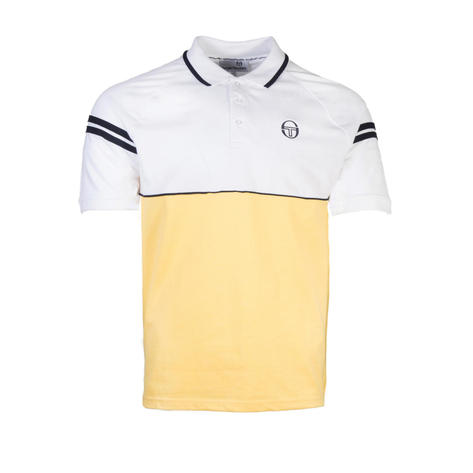 Sergio Tacchini Cambio Polo Shirt Lemon White Navy