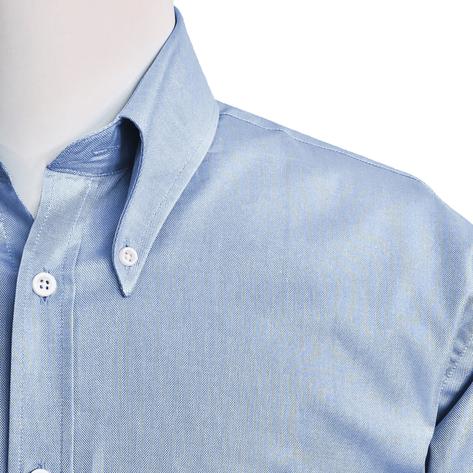 Adaptor Clothing Oxford Long Sleeve Button Down Shirt Sky Blue Thumbnail 3