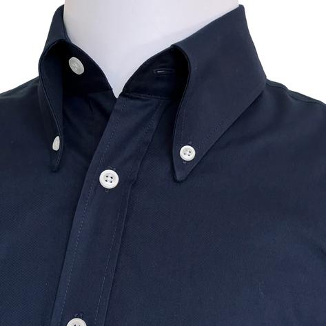 Adaptor Clothing Oxford Long Sleeve Button Down Shirt Navy Thumbnail 2