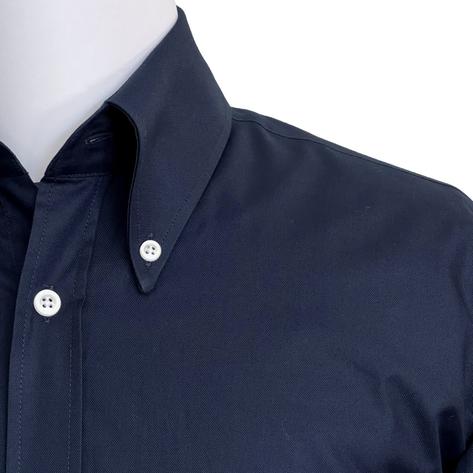 Adaptor Clothing Oxford Long Sleeve Button Down Shirt Navy Thumbnail 3