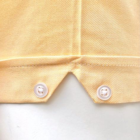 Adaptor Clothing Oxford Short Sleeve Button Down Shirt Lemon Thumbnail 3