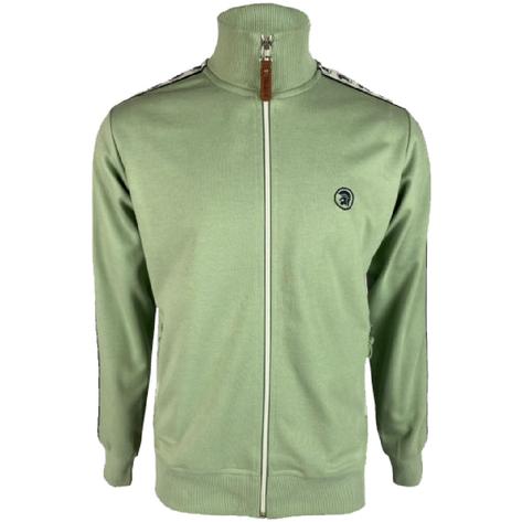 Trojan Records Logo Tape Sleeve Plain Track Top Sage