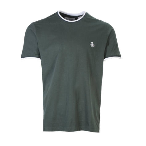 Original Penguin Contrast Tipped T Shirt Forest Green