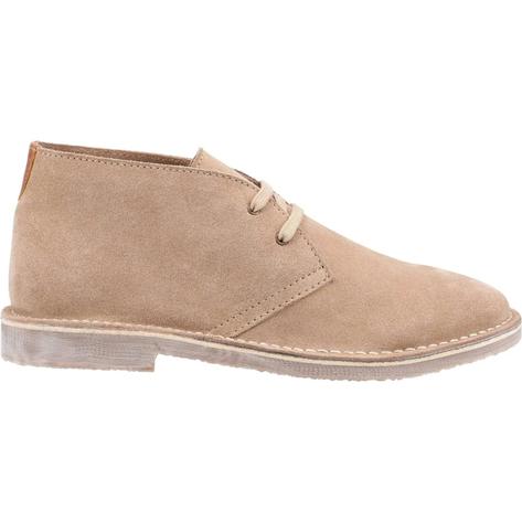 Hush Puppies Samuel Classic 2 Hole Suede Desert Boots Sand Thumbnail 4