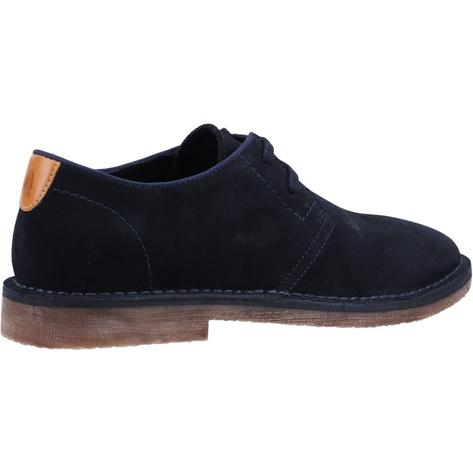 Hush Puppies Scout Classic 2 Hole Suede Desert Shoes Navy Thumbnail 2