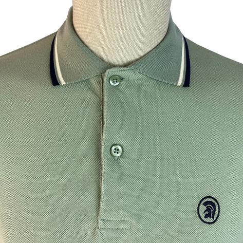 Trojan Records Twin Tipped Polo Shirt Sage Thumbnail 2