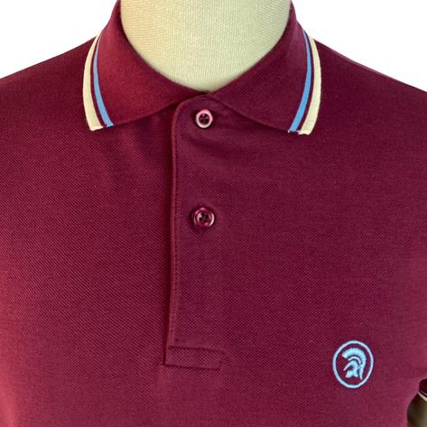 Trojan Records Twin Tipped Polo Shirt Port Thumbnail 2