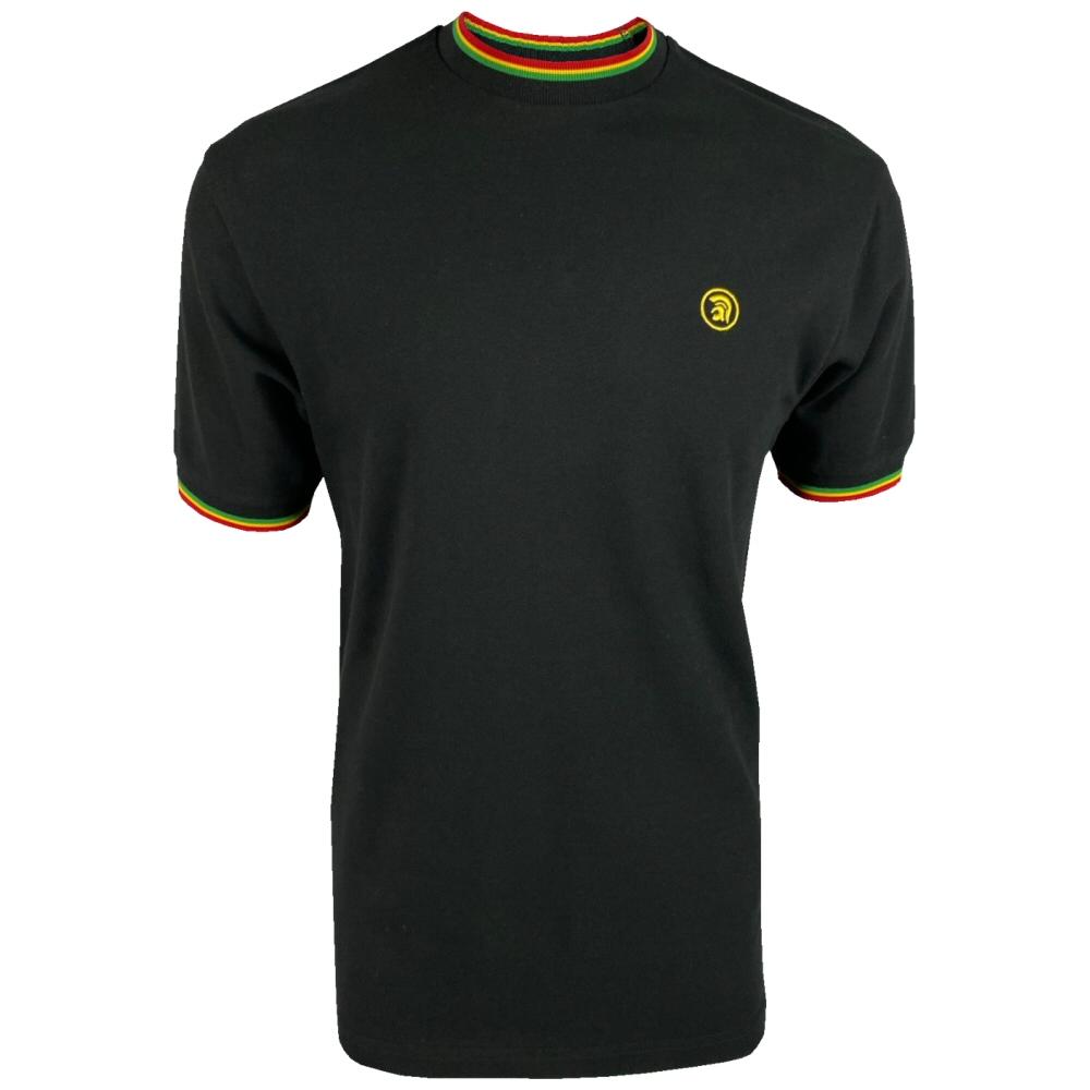 Trojan Records Pique Twin Tipped Ringer T-Shirt Rasta