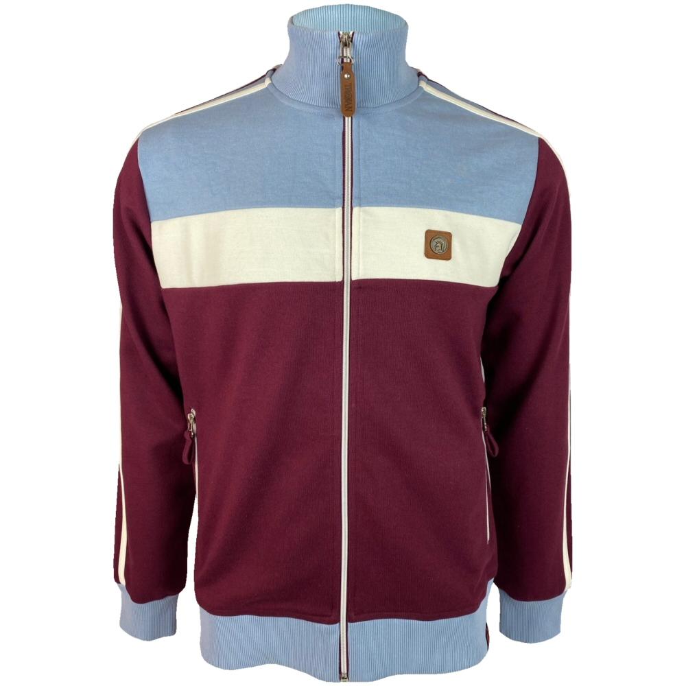 Trojan Records Twin Stripe Panel Track Top Port