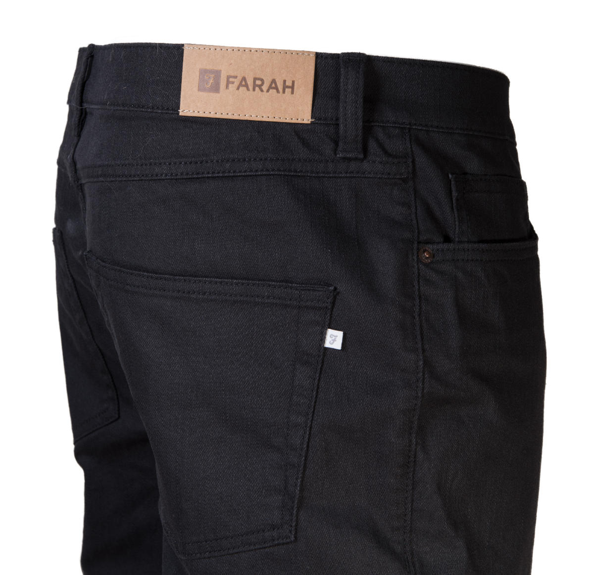 Farah Stretch Black Denim Western Jeans Adaptor Clothing