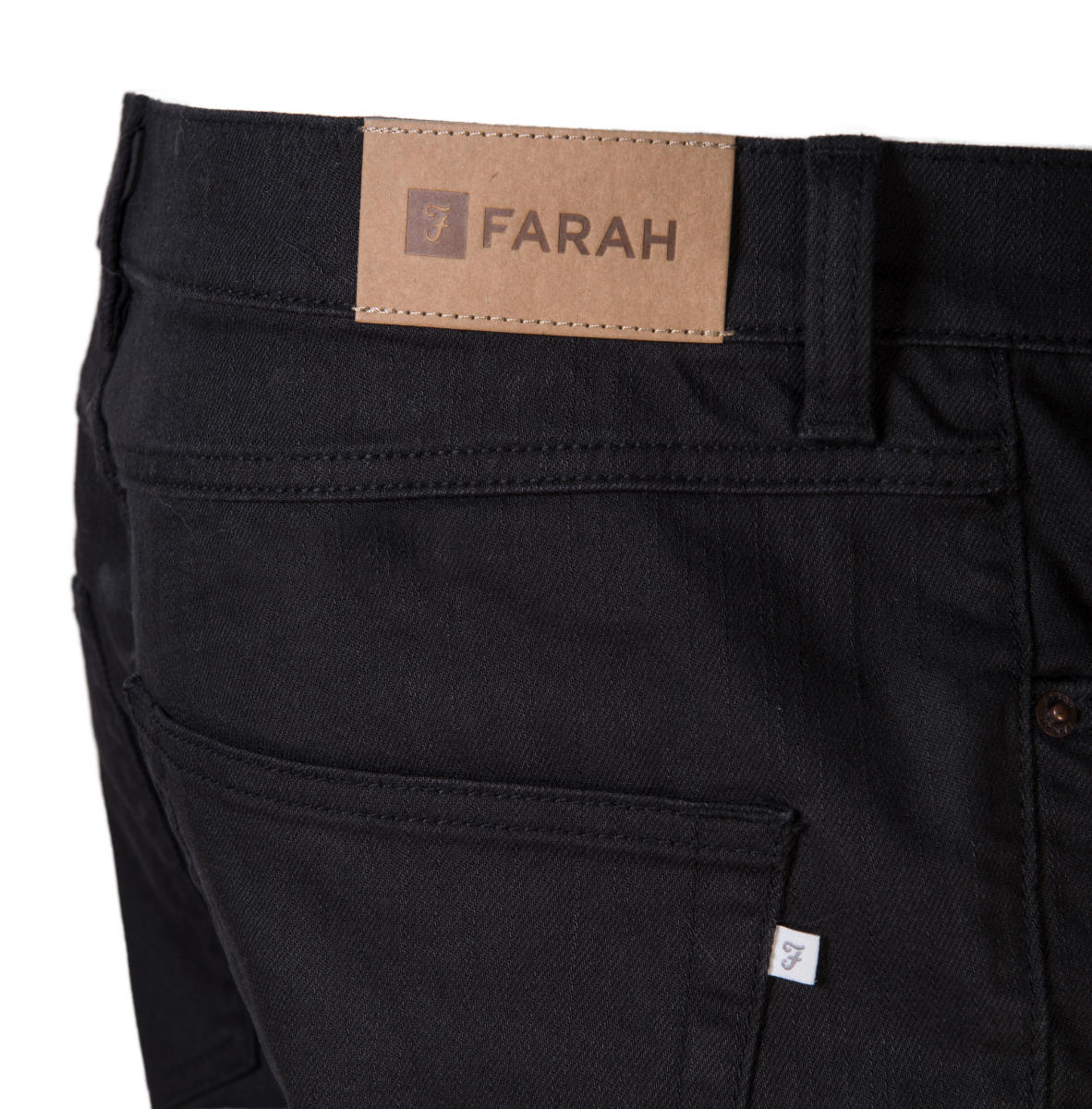 Farah Stretch Black Denim Western Jeans Adaptor Clothing