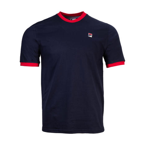 Fila Classic Ringer T Shirt Navy / Red