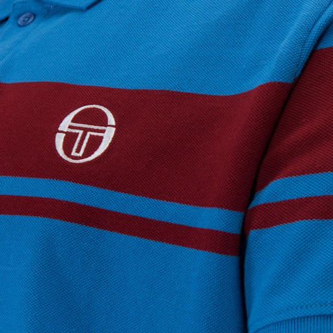 Sergio Tacchini Young Line Polo Shirt Valarta Blue Thumbnail 3