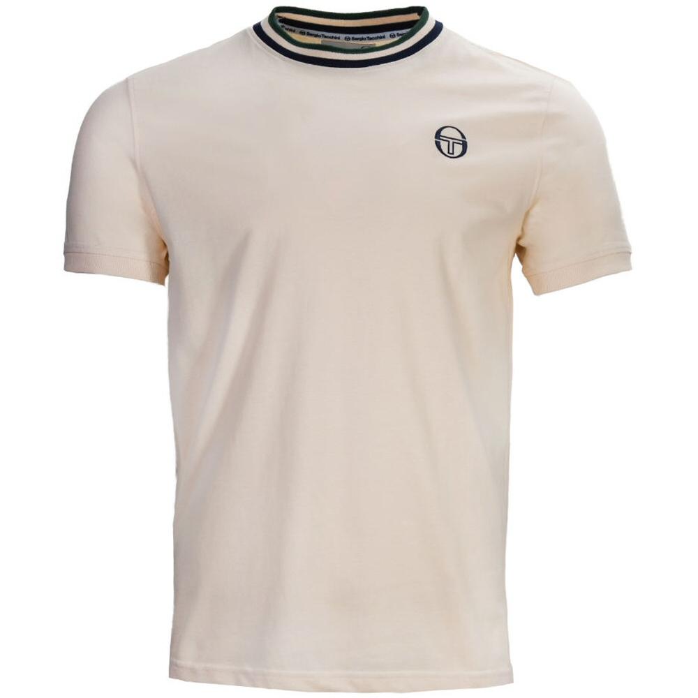 Sergio Tacchini Gardenia T Shirt Ringer T Shirt Off White