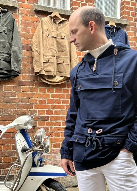 Trojan Overhead Smock / Scooter Jacket Navy Thumbnail 2