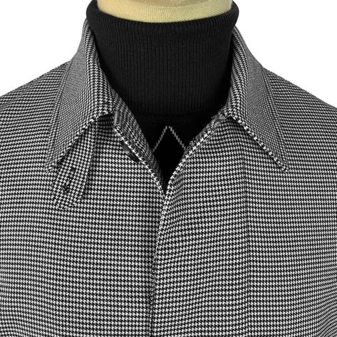 Trojan Fly Front Dogtooth Check Raincoat Mac Mono Thumbnail 3