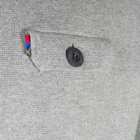 Merc London Button Through Knit Cardigan Grey Thumbnail 2