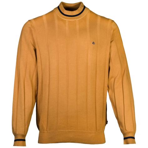 Merc London Fine Knit Turtle Neck Jumper Tan Thumbnail 1