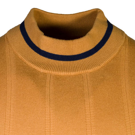 Merc London Fine Knit Turtle Neck Jumper Tan Thumbnail 2