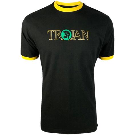 Trojan Records Outline Print Logo T-Shirt Jamaica