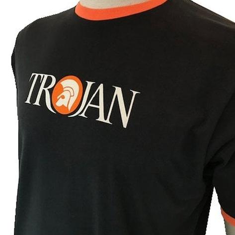 Trojan Records Helmet Logo Ringer T-Shirt Black Thumbnail 3