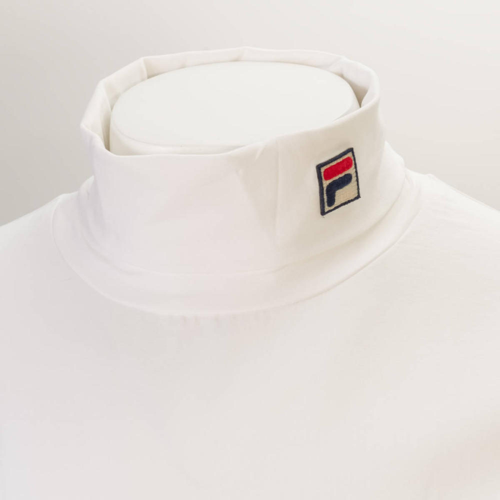 Fila 19th Classic Cotton Stretch Roll Neck White