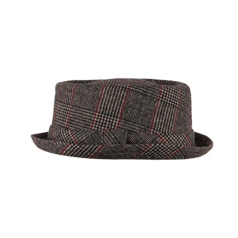 Heritage Narrow Brim Tweed Pork Pie Hat Prince Of Wales Check Thumbnail 2