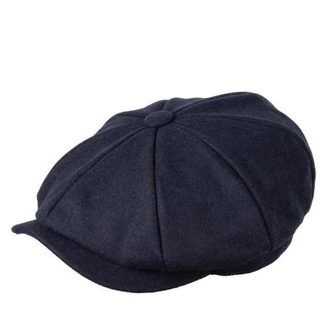 Heritage Traditions Wool Melton Newsboy Cap Navy Blue Thumbnail 1