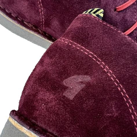 Gabicci Vintage 2 Hole Connett Suede Desert Boots Burgundy Thumbnail 4