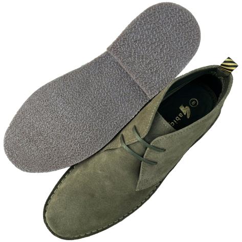 Gabicci Vintage 2 Hole Connett Suede Desert Boots Olive Thumbnail 2