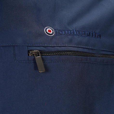 Lambretta Knit Logo Collar Casual Jacket Navy Thumbnail 2