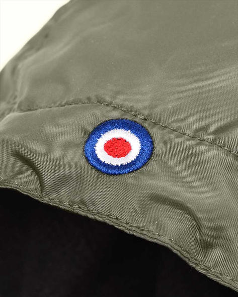 Lambretta OTH Fleece Lined Cagoule Khaki Thumbnail 7