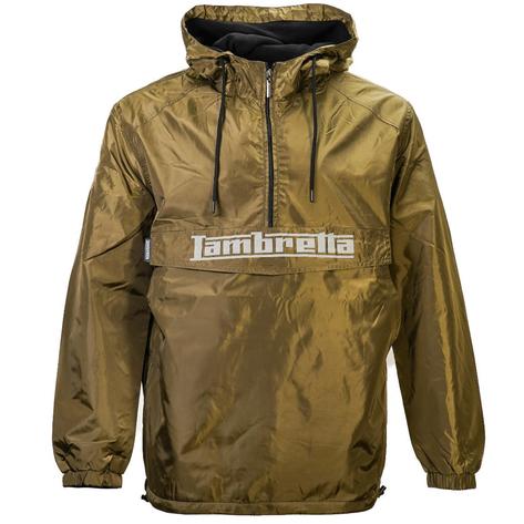 Lambretta OTH Fleece Lined Cagoule Khaki Thumbnail 1