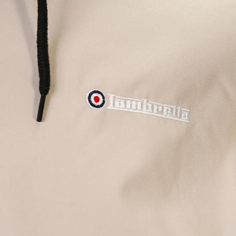 Lambretta Contrast Panel Hooded Jacket Black / Stone Thumbnail 2