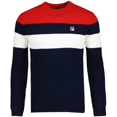 Fila Abner Crew Neck Ski Jumper Navy Thumbnail 1