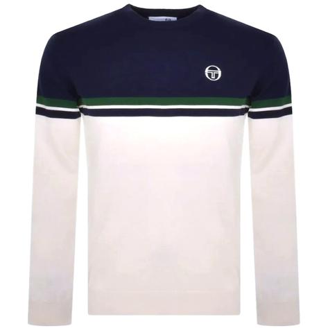 Sergio Tacchini Brio Fine Gauge Knit Ski Jumper Off White Thumbnail 1