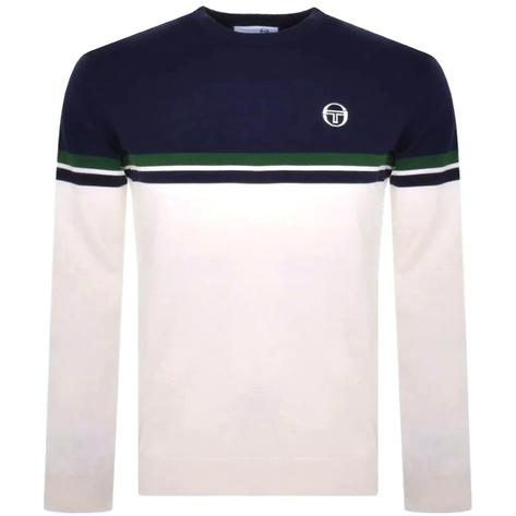 Sergio Tacchini Brio Fine Gauge Knit Ski Jumper Off White