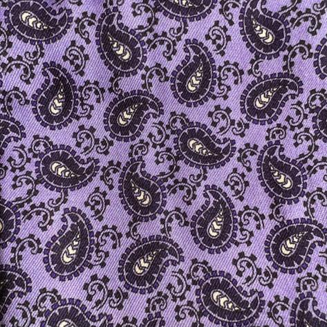 Tootal Mens Mid Paisley Print Rayon Scarf Purple Thumbnail 2