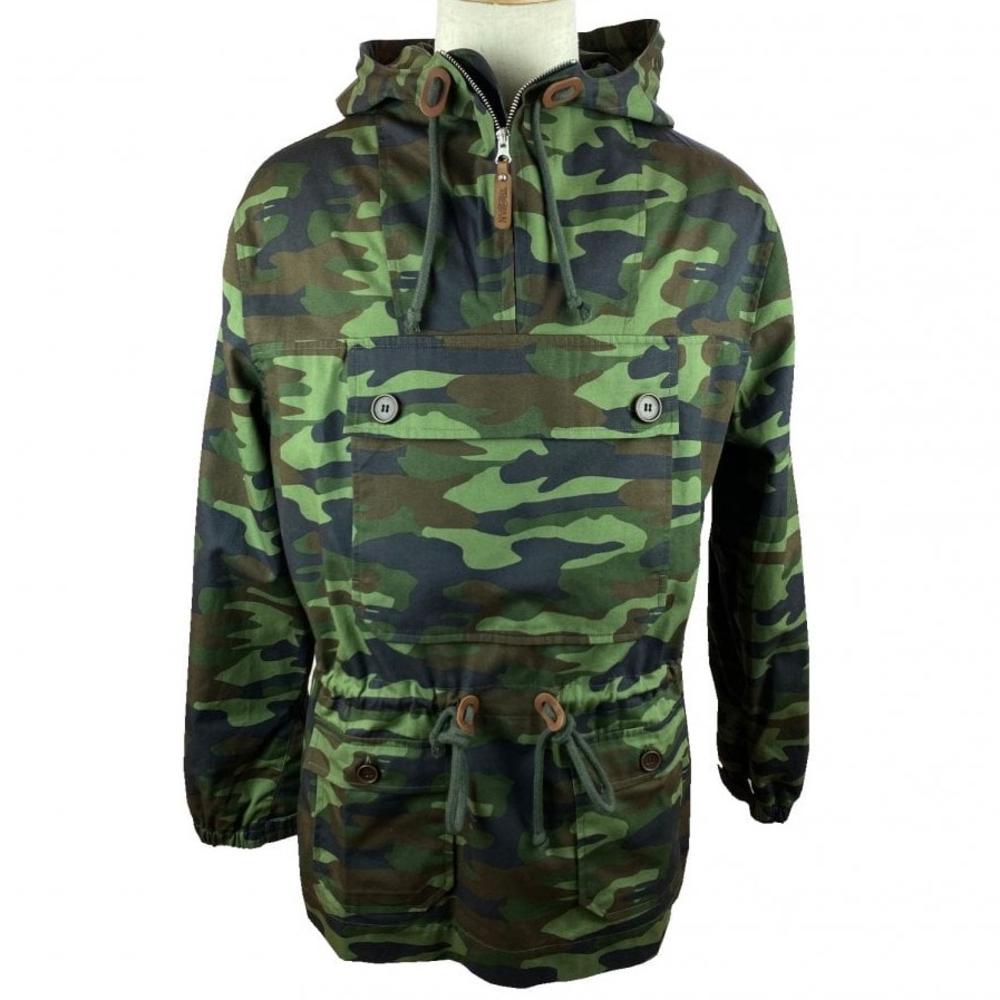 Trojan Overhead Smock / Scooter Jacket Camo Green