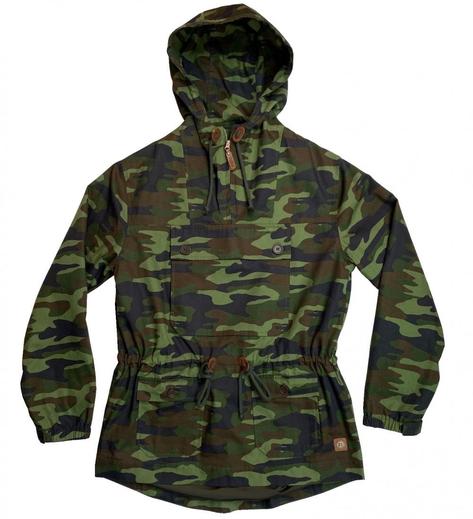 Trojan Overhead Smock / Scooter Jacket Camo Green Thumbnail 4