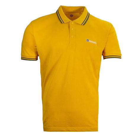 Lambretta Target Logo Twin-Tipped Polo Shirt Yellow Thumbnail 1