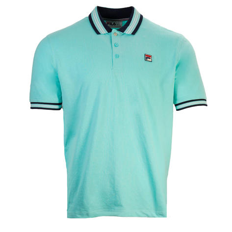 Fila Bold Tipped Pique Polo Shirt Mint Thumbnail 1