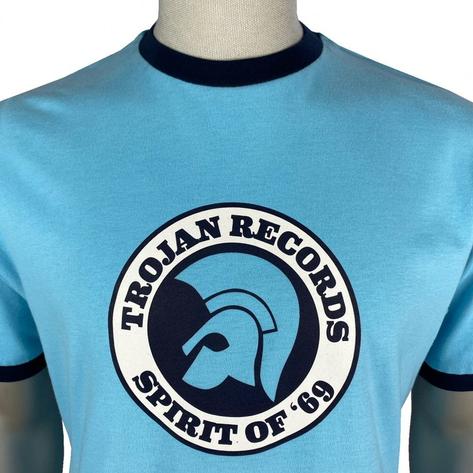 Trojan Records Spirit Of '69 Print Ringer T-Shirt Mint Thumbnail 3