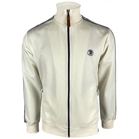 Trojan Records Logo Tape Sleeve Plain Track Top Ecru Thumbnail 1