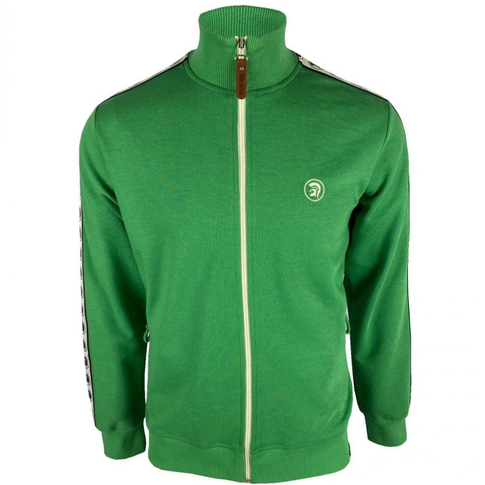 Trojan Records Logo Tape Sleeve Plain Track Top Emerald