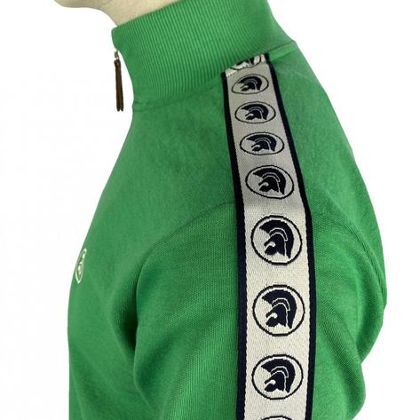 Trojan Records Logo Tape Sleeve Plain Track Top Emerald Thumbnail 2