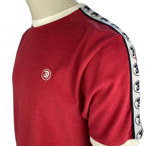 Trojan Records Woven Tape Stripe Sleeve T-Shirt Blood