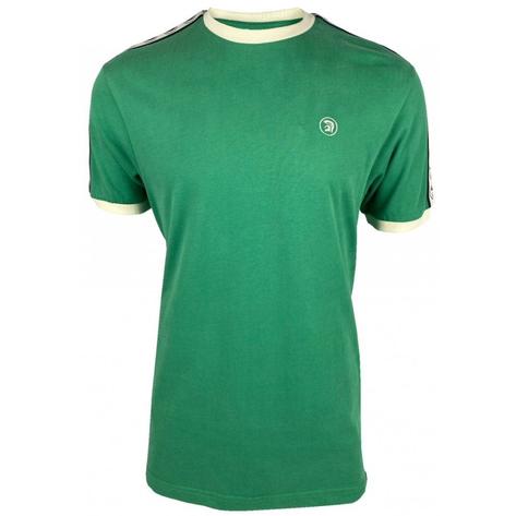 Trojan Records Woven Tape Stripe Sleeve T-Shirt Emerald Thumbnail 2