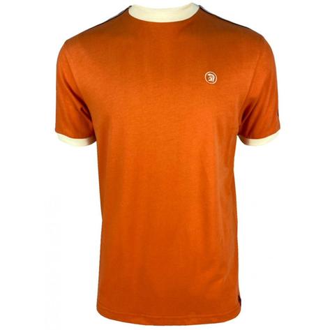 Trojan Records Woven Tape Stripe Sleeve T-Shirt Orange Thumbnail 2