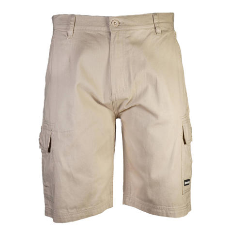 Lambretta Twill Cargo Shorts Stone Thumbnail 3